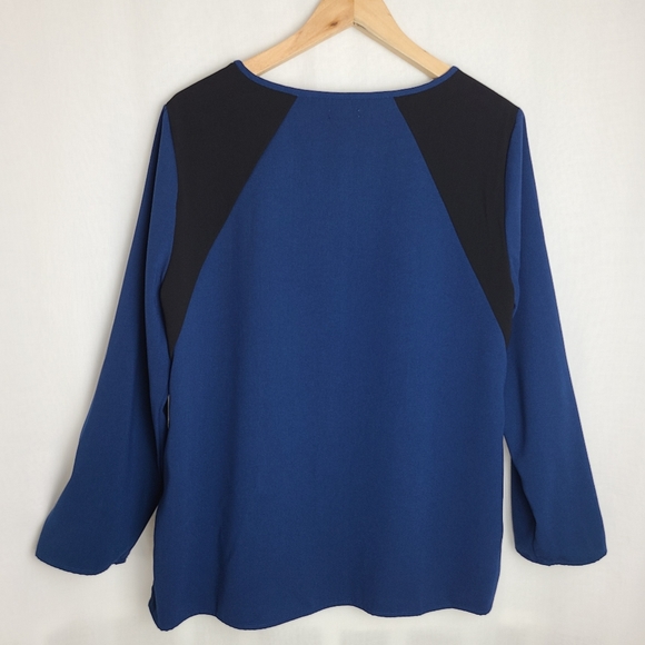 J.Crew Color Block Long Sleeve - Picture 2 of 5